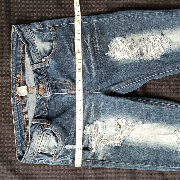 Wet Seal, distressed, jeans, size 5R - Picture 6 of 10